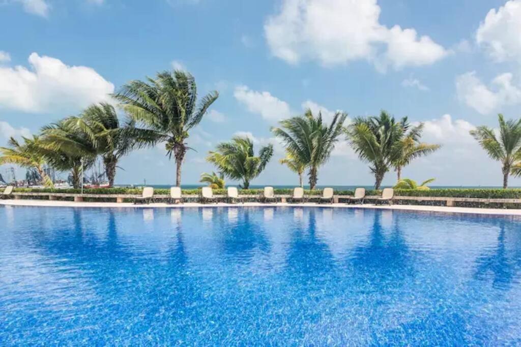 Reef Beachfront 3Bdr Apartment By Casa Paraiso Cancun Ngoại thất bức ảnh